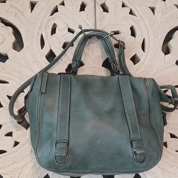 Vegan leather hobo medium Robin Blue Larger Satchel Vegan Leather Hobo bag - Picture 4 of 11